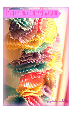 My Valentine’s Cupcake Wreath Post For Step by step Directions