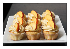 Week Of Menus Peach Cupcakes With Peach Cream Cheese Frosting