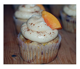 Peach Cobbler Cupcakes La Carte Blanche