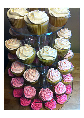 Ombré Cupcake Tower Whisk'y Tales