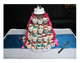 Turquoise And Pink Wedding Cupcake Tower Debbie Scott Flickr