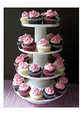 Pink Cupcake Tower