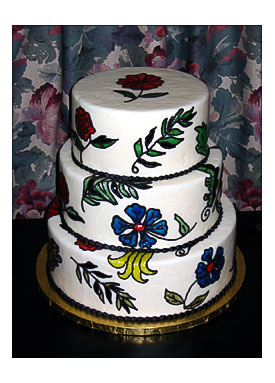 Piping+Designs+on+Cakes . Cake From Adorable