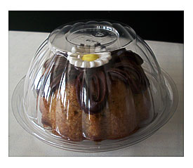 10 Clear Plastic Favor Boxes Mini Bundt By JustaLittleFavorShop