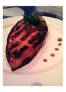 Miso cured Kingfish Nexus One photo by Julia