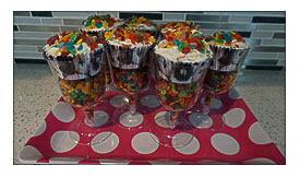 My Main Dessert treat Was Filled With All Sorts Of Goodies Too Mainly