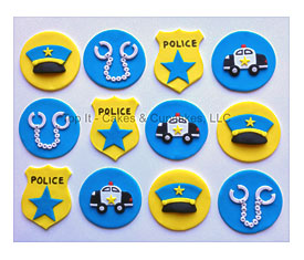 Police Cupcake Toppers 2 2