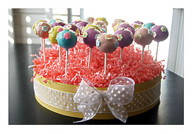 Kept It Simple With Pastel Colored Pops With Flower Shaped Icing