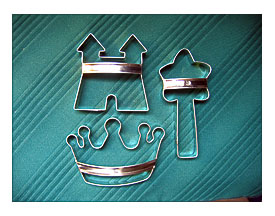 Princess Cookie Cutters With Custom Handles 3 Piece By By Tinworks