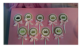 Crown Cupcakes Toppers,Pink And Gold Party Princess Party,Princess