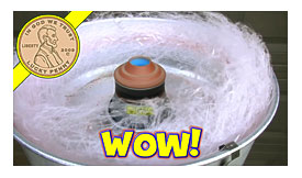 Making Cotton Candy With A Professional X 15AX Whirlwind Machine