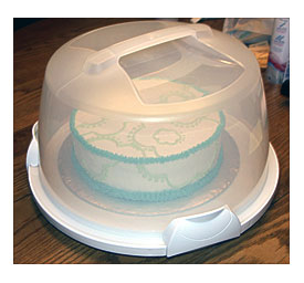 Pin Cake Carrier Decoware Retro Tin Metal Copper Lid Vintage Cake On