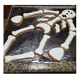 Halloween Skeleton Sugar Cookie Puzzle Edible Reflections