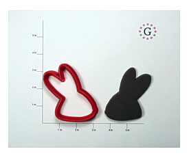 Bunny Head Profile Cookie Cutter The Gingerbread Cutter Company