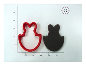 Bunny In Egg Cookie Cutter The Gingerbread Cutter Company