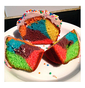 HR Cupcakes Rainbow Cupcakes