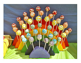 CLB CeLeBrations DIY Tutorial Rainbow Cake Pop Stand