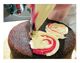Pressure So The Icing Stops Flowing Then Pull The Icing Tip Away Voila