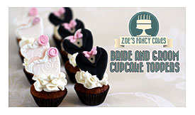 Bride And Groom Cake Topper Hearts Wedding Cake Toppers Fondant