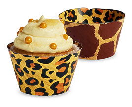Pics Photos Home Safari Cupcake Wrappers With Reversible Design
