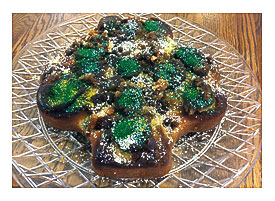 Shamrock Kiwi Upside Down Toffee Cake