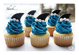 Shark Cupcake