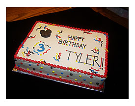 This 9X13 Sheet Cake Was Chocolate Cake With Butter Cream Icing And
