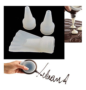 Macaroon Silicone 29x26 Cm Baking Mat + Decoration Pen Set Bakery Easy