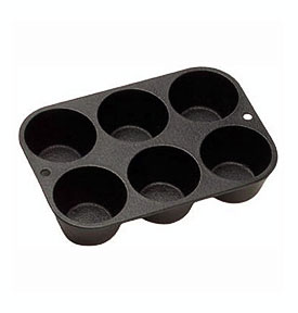 L5P3 Seasoned Cast Iron Cookware Muffin Cornbread Pan New EBay