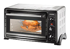 Severin Mini Oven 28 Litre With Hot Air Function Brushed Stainless