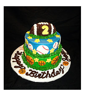 Sports Theme Birthday Cake Cake Decorating Community Cakes We Bake