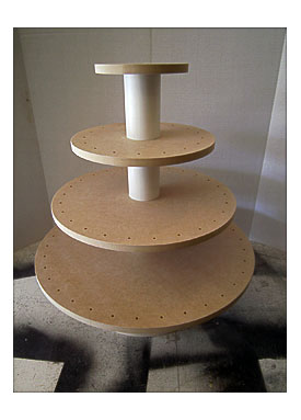 Tier Round Or Square Unfinished Convertible Cupcake Or Cake Pop Stand