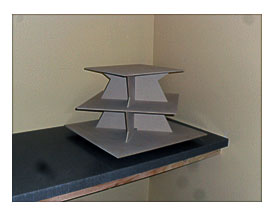 Large 3 Tier Cupcake Stand Square Zig Zag By FranksCrafts On Etsy