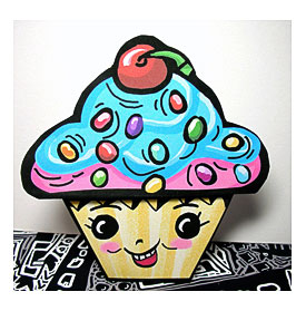 Thrilled Little Cupcake paper toy