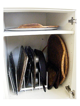 Store Cookie Sheets With A File Organizer