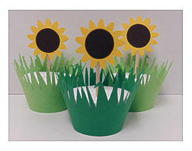 Sunflower Cupcake Toppers Sunflower Cupcake Toppers By Sweetsambolina