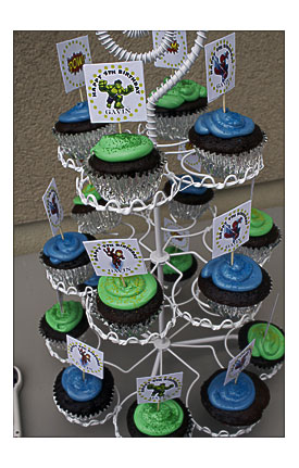 Superhero Cupcakes Birthday Theme Ideas Pinterest