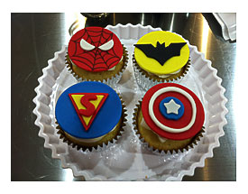 Super Hero Cupcake Toppers Cakes 2 Pinterest