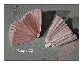 Shape The Cupcake Liners Into A Flower Shape By Gathering The Top Edge