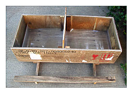 A recycled den box for Cupcake Ranch