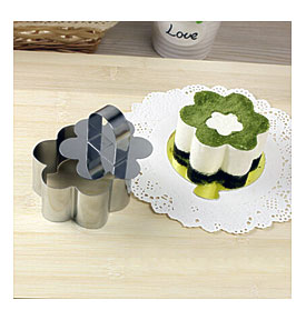  Heart Flower Mousse Cake Pastry Mold Ring Mould Layer Slicer Cutter