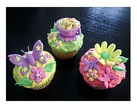 Teacups, Butterflies and Flowers.
