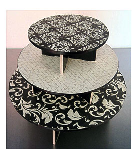 Unique Cupcake Stands. Large City Skyscraper Cupcake Holder. Unique