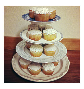 Tutorial DIY Vintage Cupcake Stand