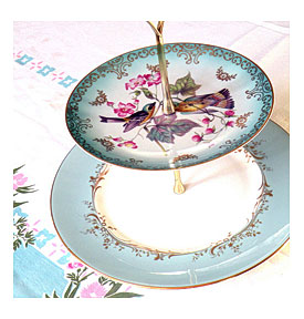 down in the mouth_vintage_china_aqua_turquoise_wedding_cupcake_stand