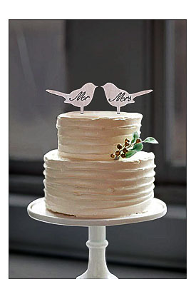Wedding Gift Wooden Cake Topper Wooden Color in Cake Decorating