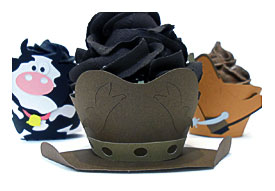 Cowboy Hat Cupcake Wrappers Set Of 12 By Cakeadoodledoo On Etsy