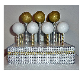 Ferris Situation Cupcake Holder White Metal Decorative Wedding Cake Stand Tower.