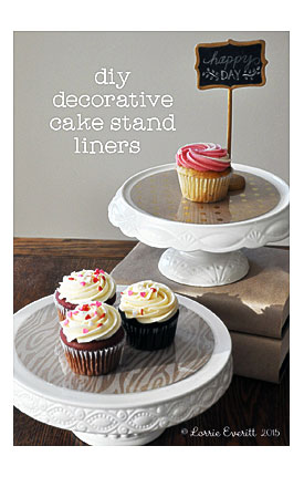 Diy Decorative Cake Stand Liners Lorrie Everitt Studio