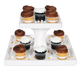 Tier Square Cupcake Stand Includes 2 Tier Cupcake Stand Measures 9